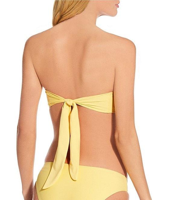 Gianni Bini Solid Rosette V-Scoop Front Swim Bottom Product Image