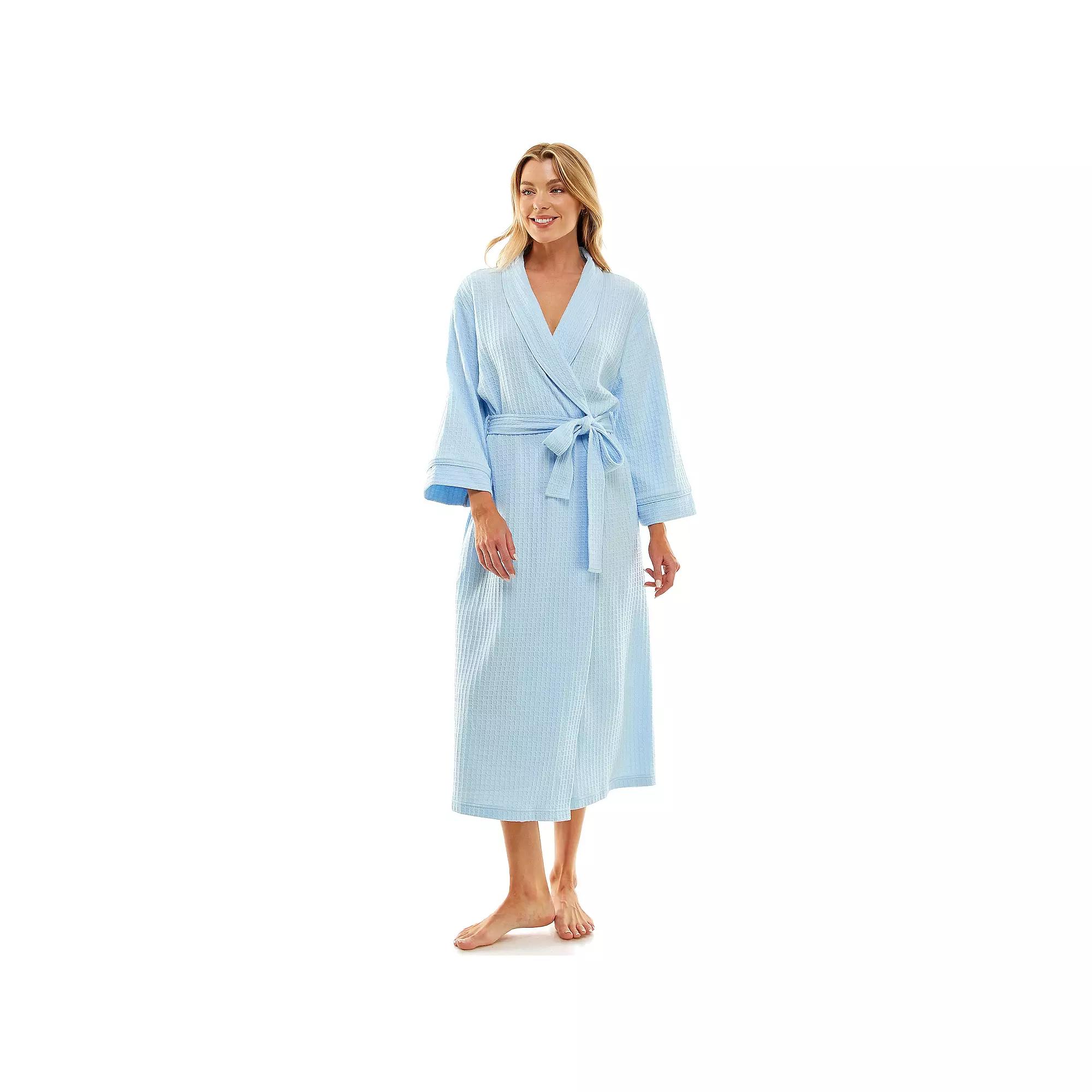 Women's Croft & Barrow® Waffle-Knit Kimono Robe,  Product Image