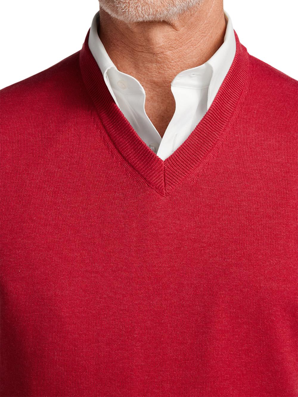 Supima Cotton Vest - Red Product Image