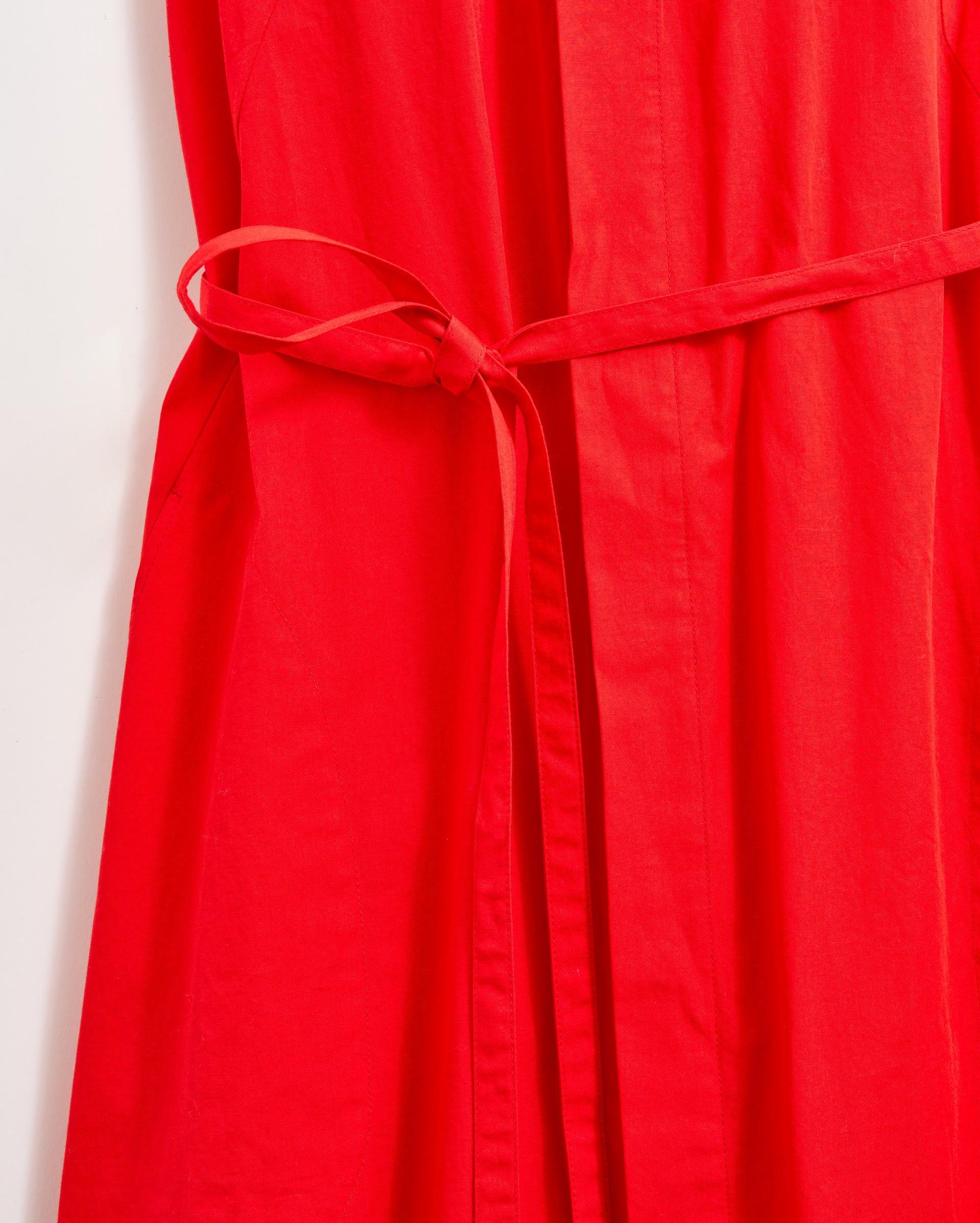 Poplin Halterneck Shirt Dress -  Product Image