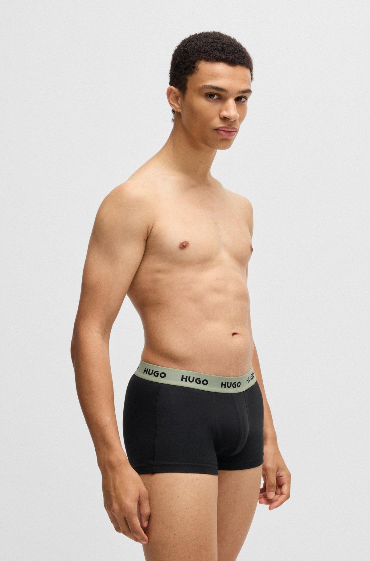 Three-pack of trunks in stretch cotton Product Image
