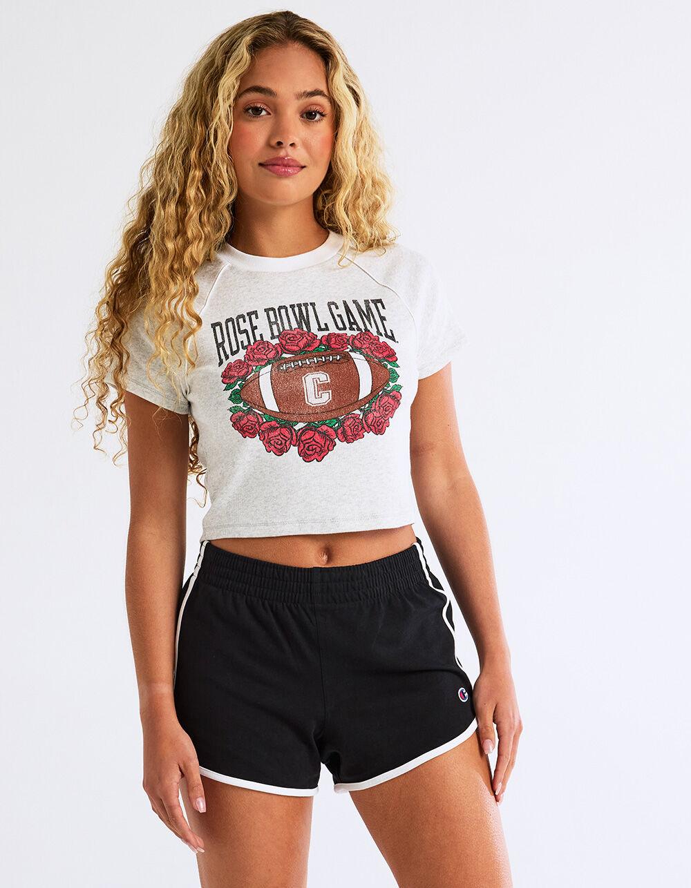 CHAMPION Womens Gym Shorts - RED Product Image