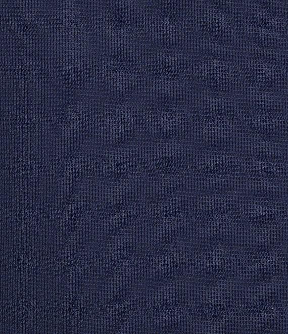 Roundtree & Yorke Long Sleeve Solid Waffle Crewneck Pullover Product Image