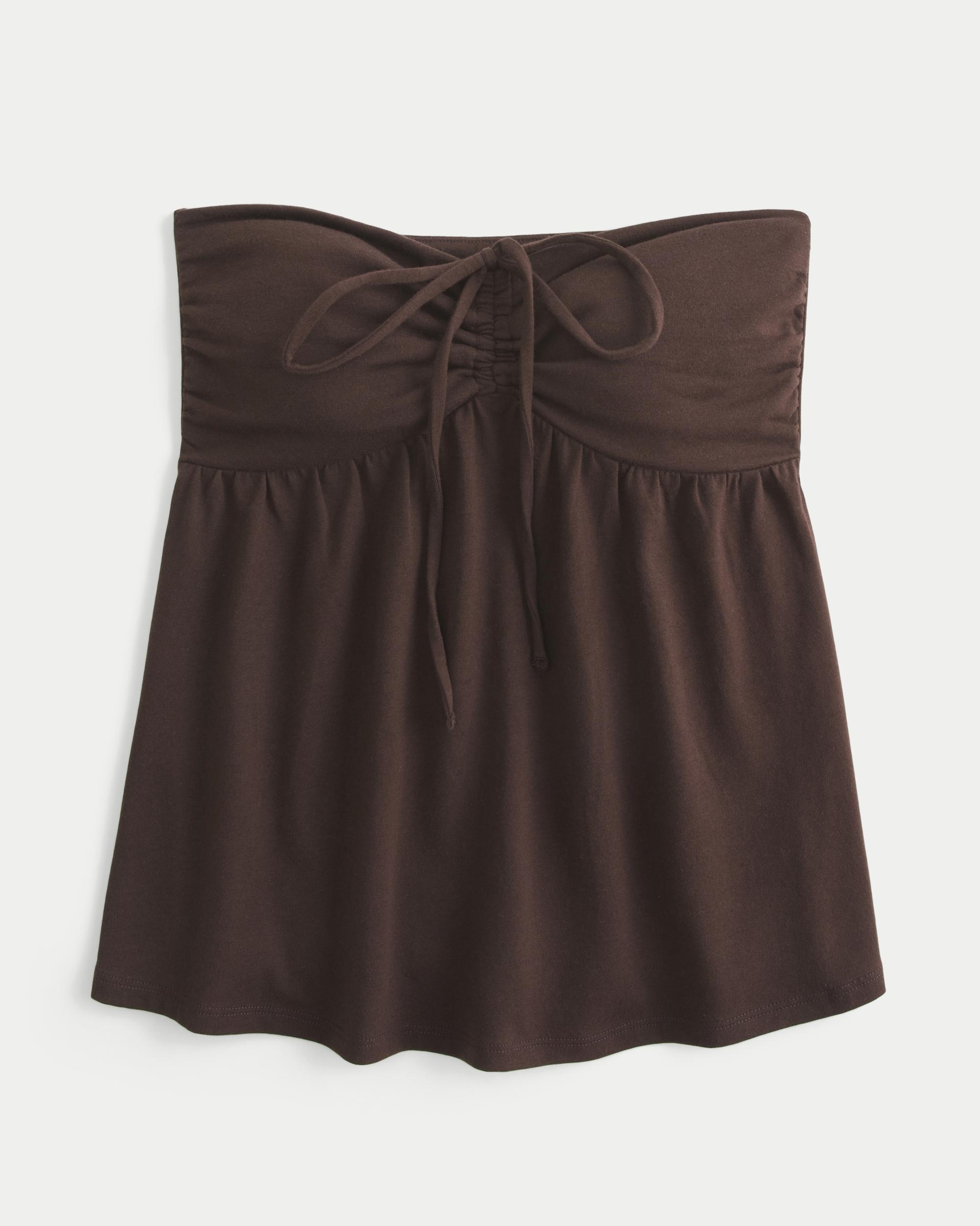 Strapless Cinched Babydoll Top Product Image