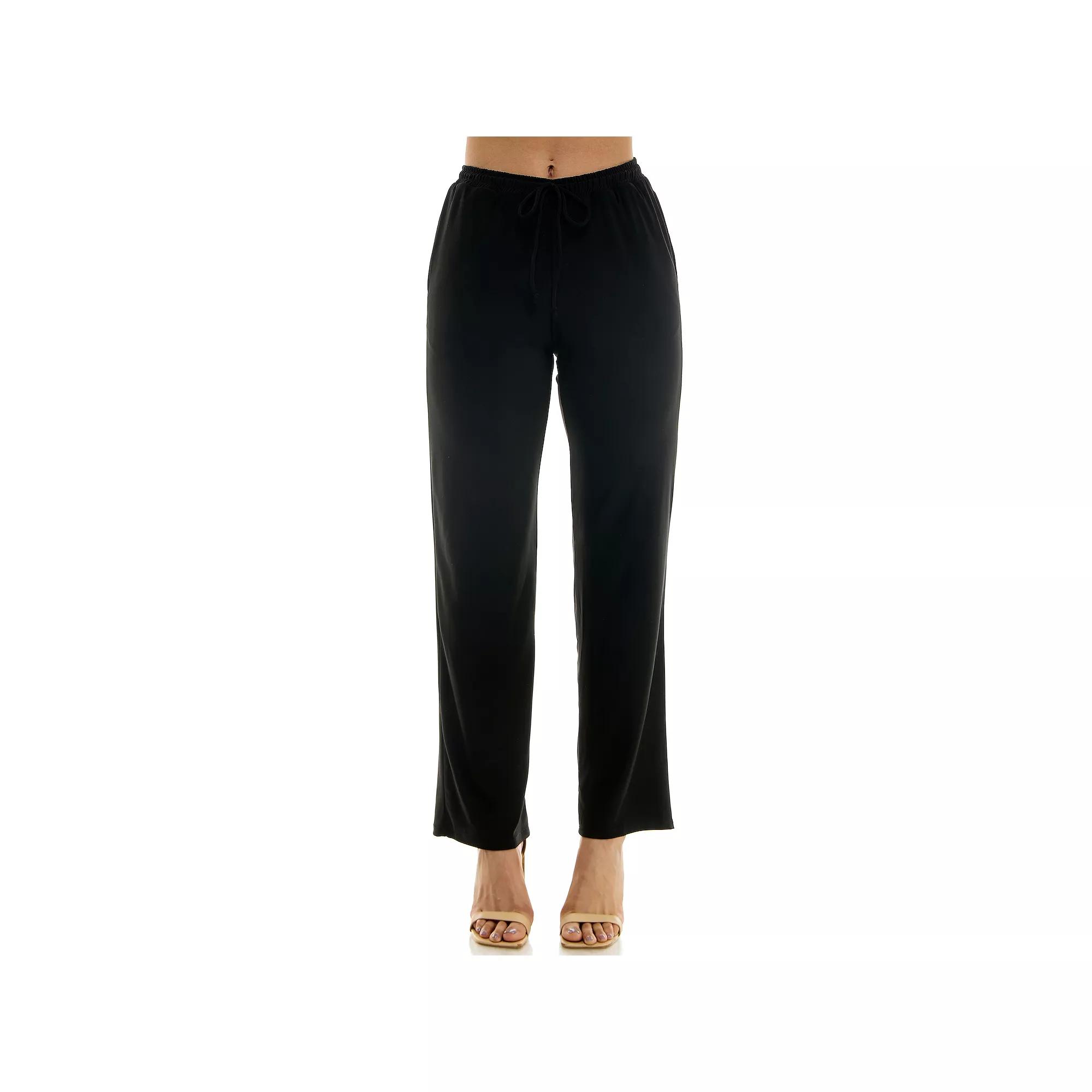 Women's Nina Leonard Classic Drawstring Pant,  Product Image