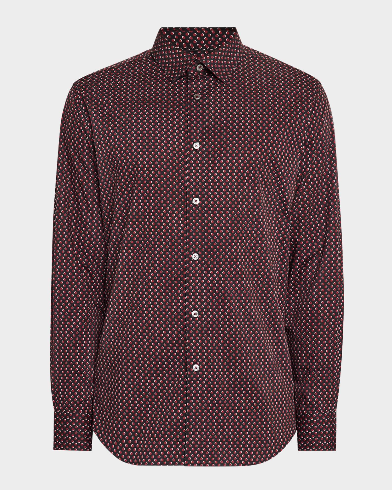 Mens Julian Dot-Print Sport Shirt Product Image