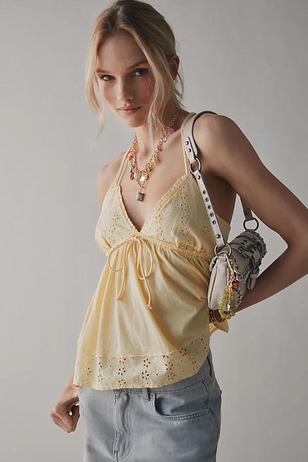 Kimchi Blue Bailey Eyelet Lace Babydoll Tank Top Womens at Urban Outfitters Product Image