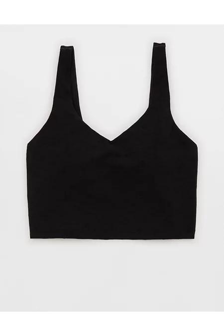 OFFLINE By Aerie Lace Low Key Longline Sports Bra Women's Product Image