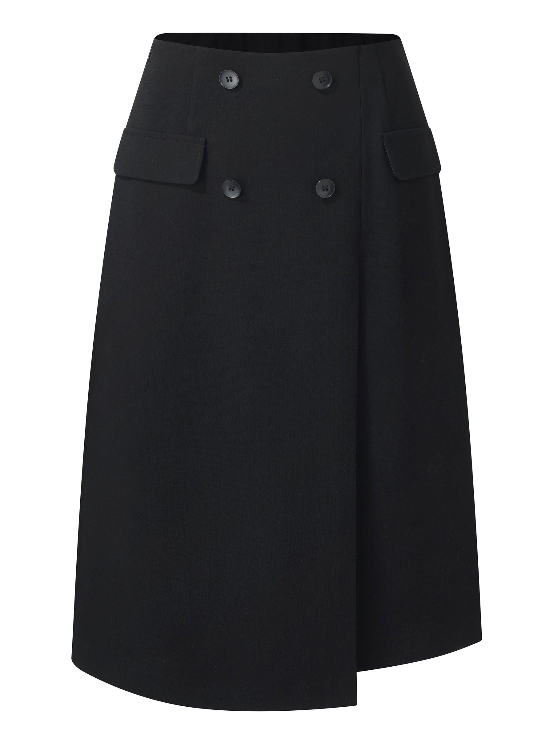 Acetate Blend Women Column Skirt Product Image