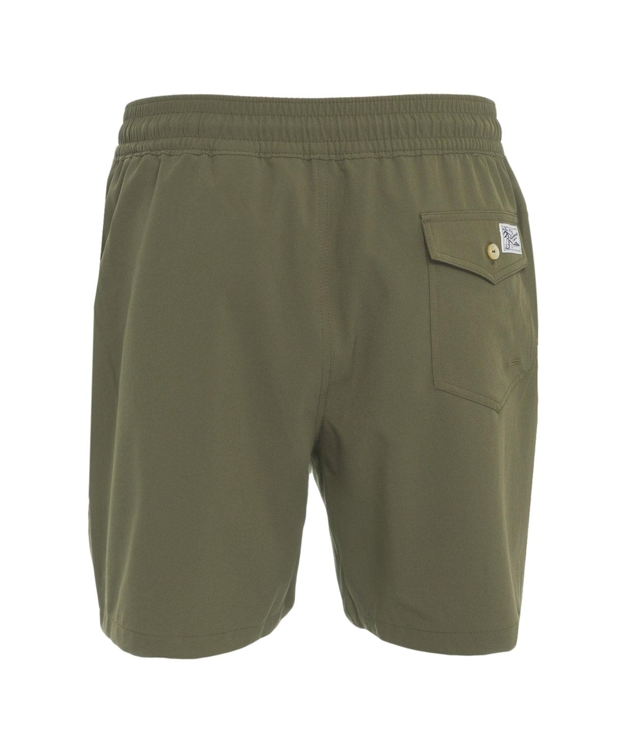 Swim shorts with logo embroidery Product Image