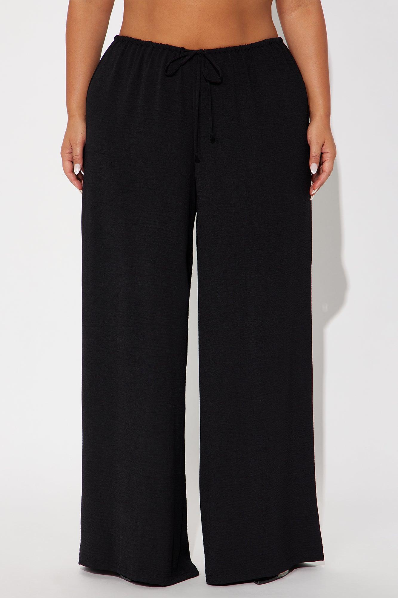 Running Errands Wide Leg Pant 32″ - Black Female Product Image