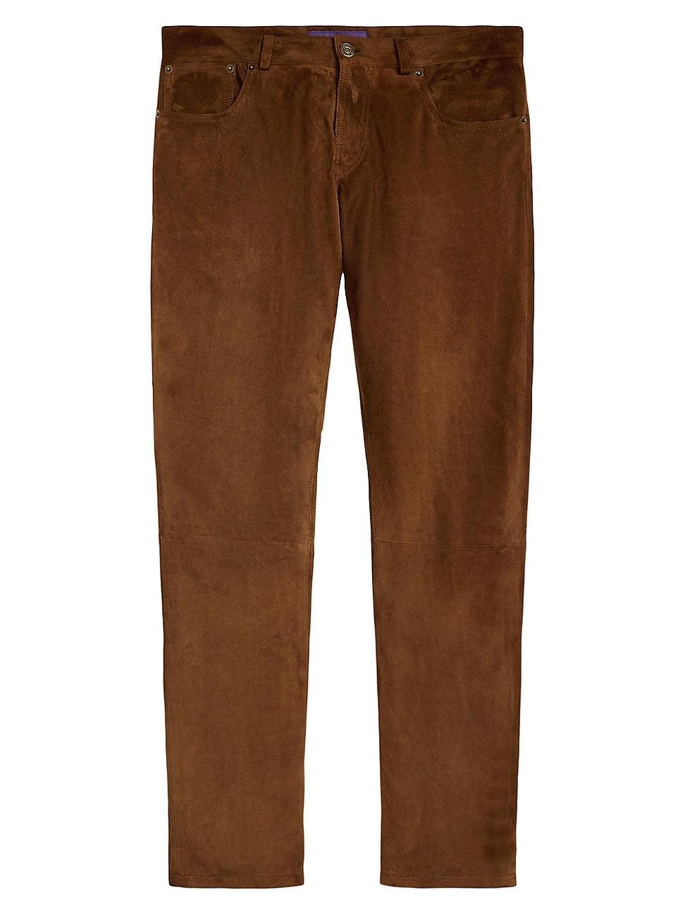 Mens Suede Five-Pocket Pants Product Image