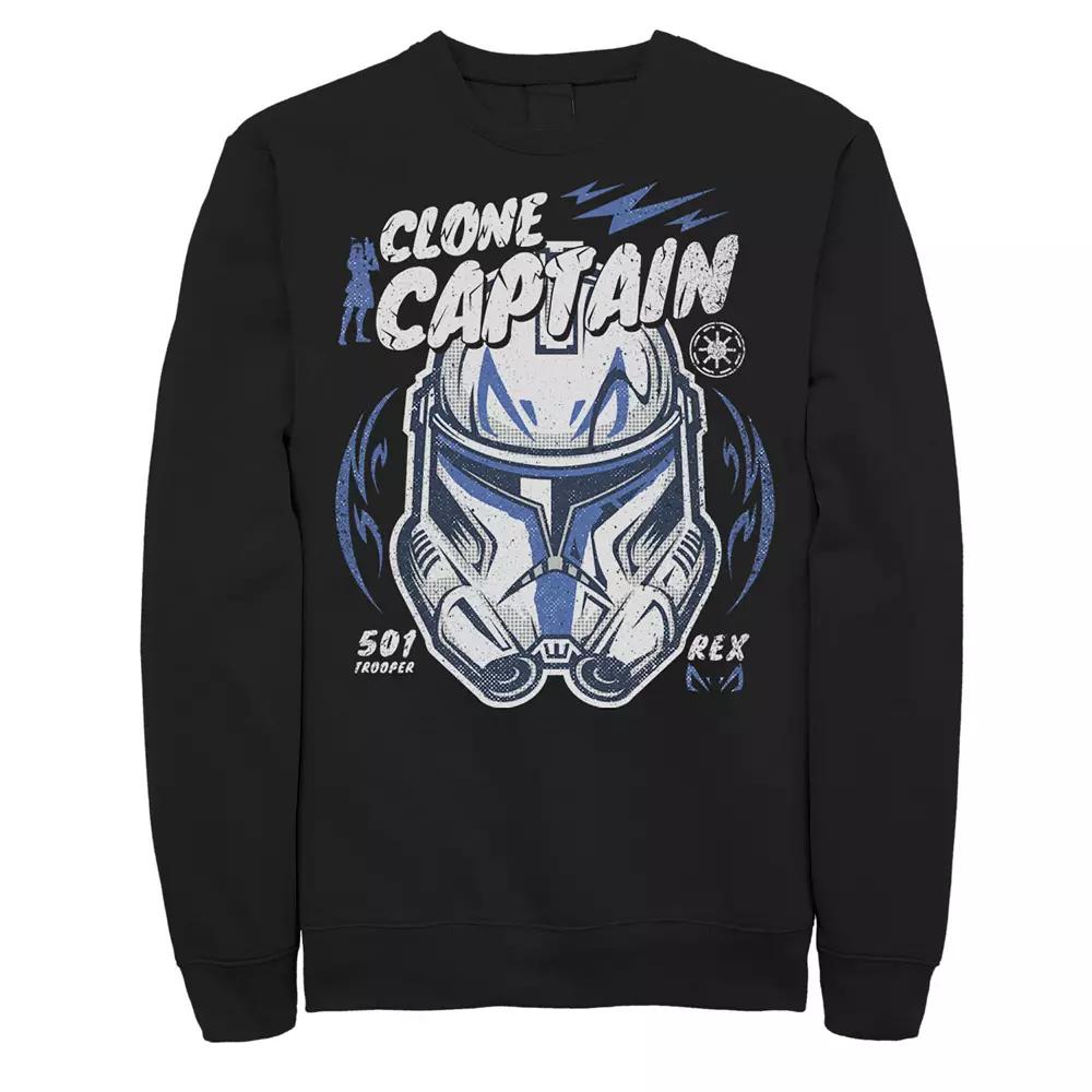 Men's Star Wars Clone Captain Head Shot Portrait Sweatshirt,  Product Image
