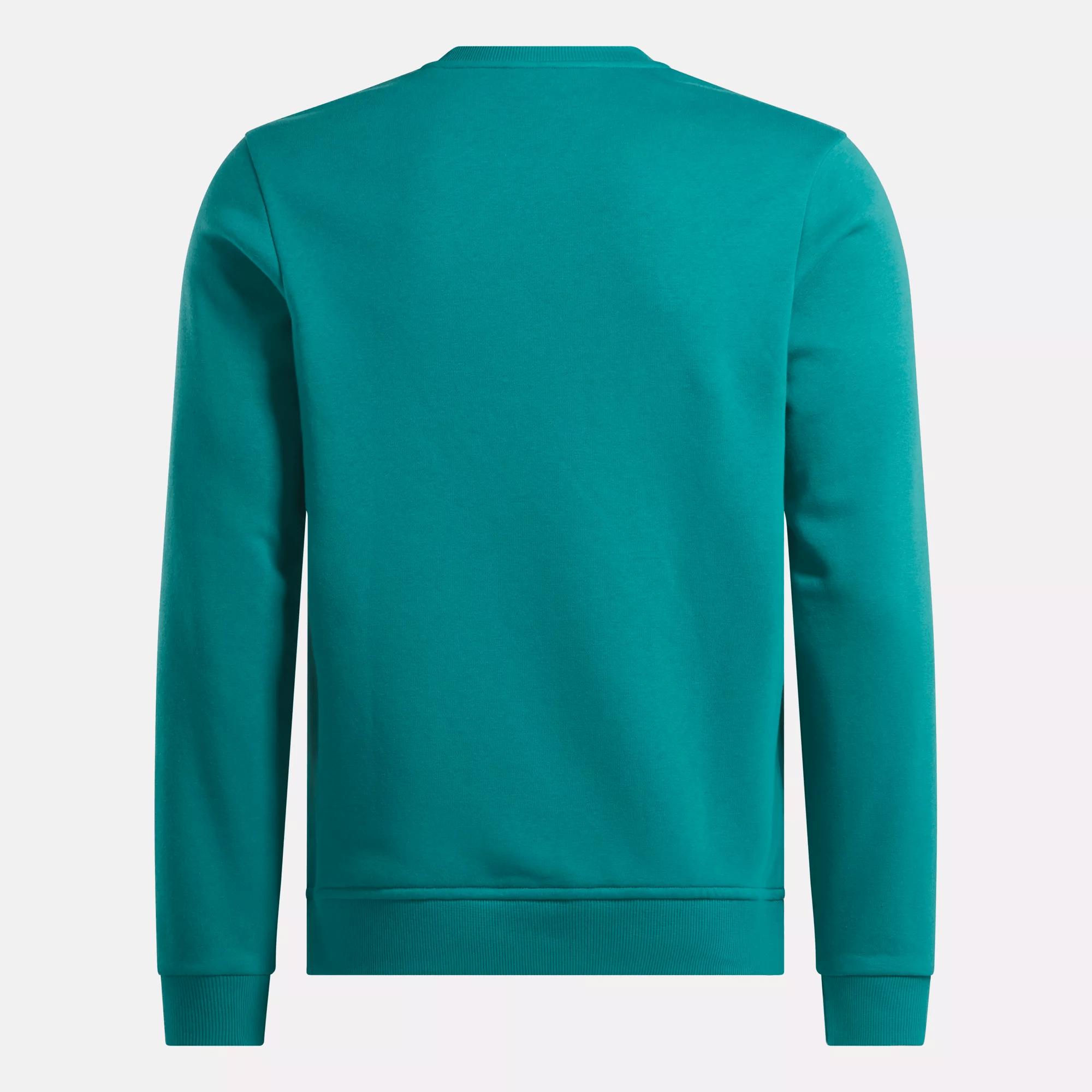 Men's Reebok Identity Small Logo Fleece Crew Sweatshirt Male Product Image