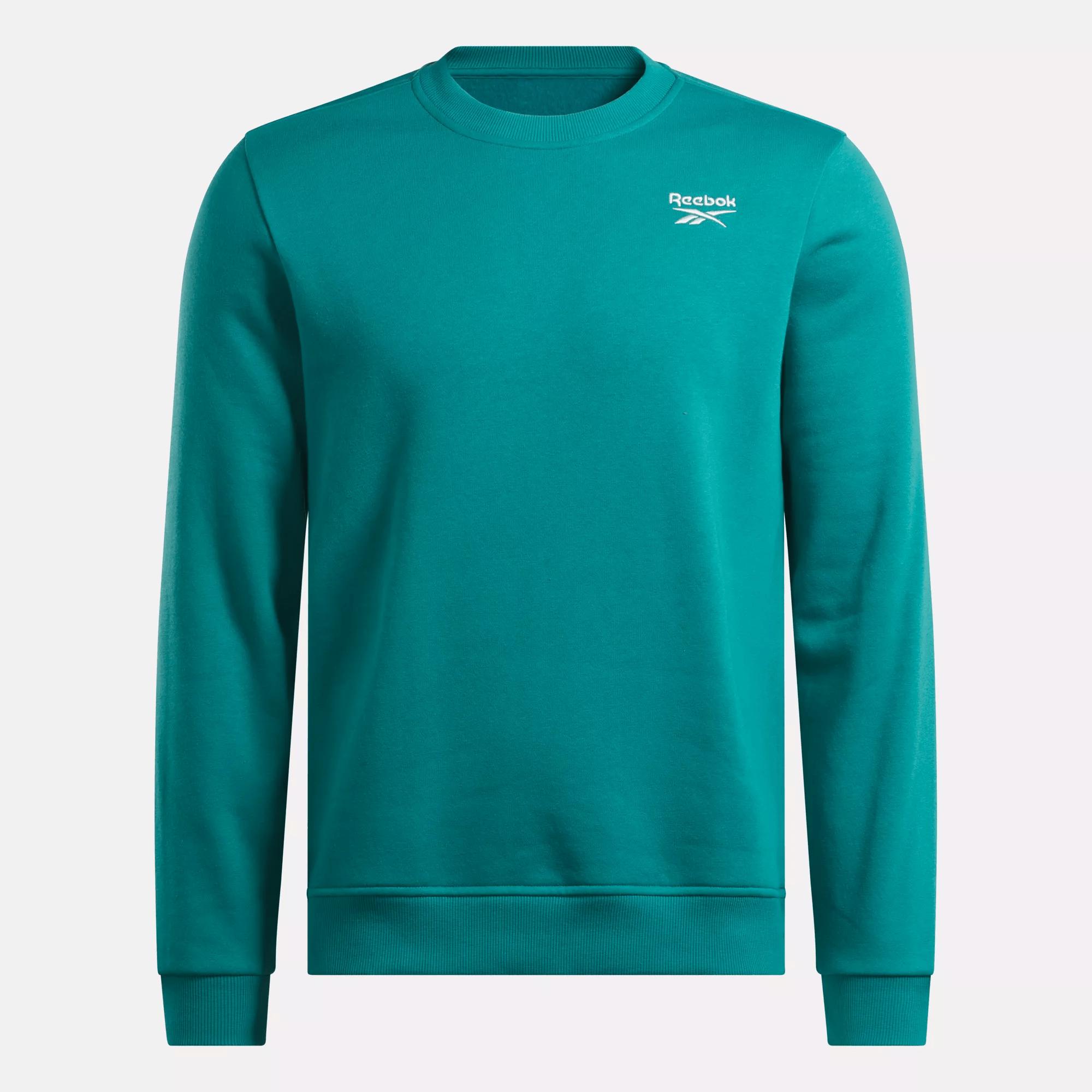 Men's Reebok Identity Small Logo Fleece Crew Sweatshirt Male Product Image