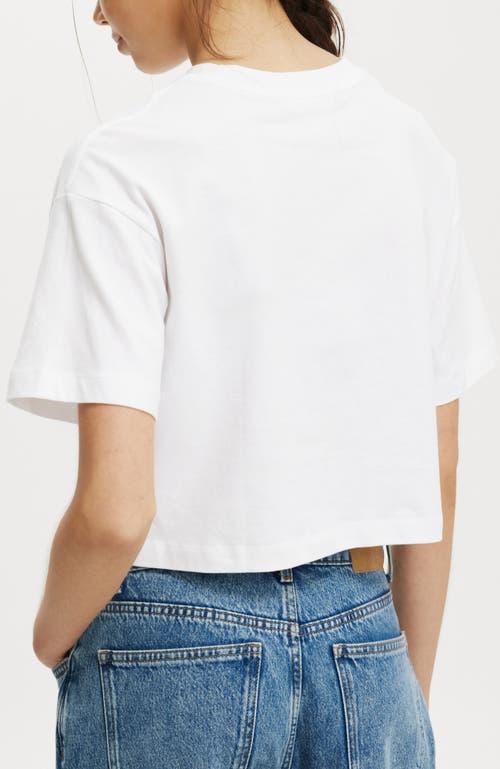 Cotton On Women's Cropped Boxy Tee in White at Nordstrom, Size Large Product Image