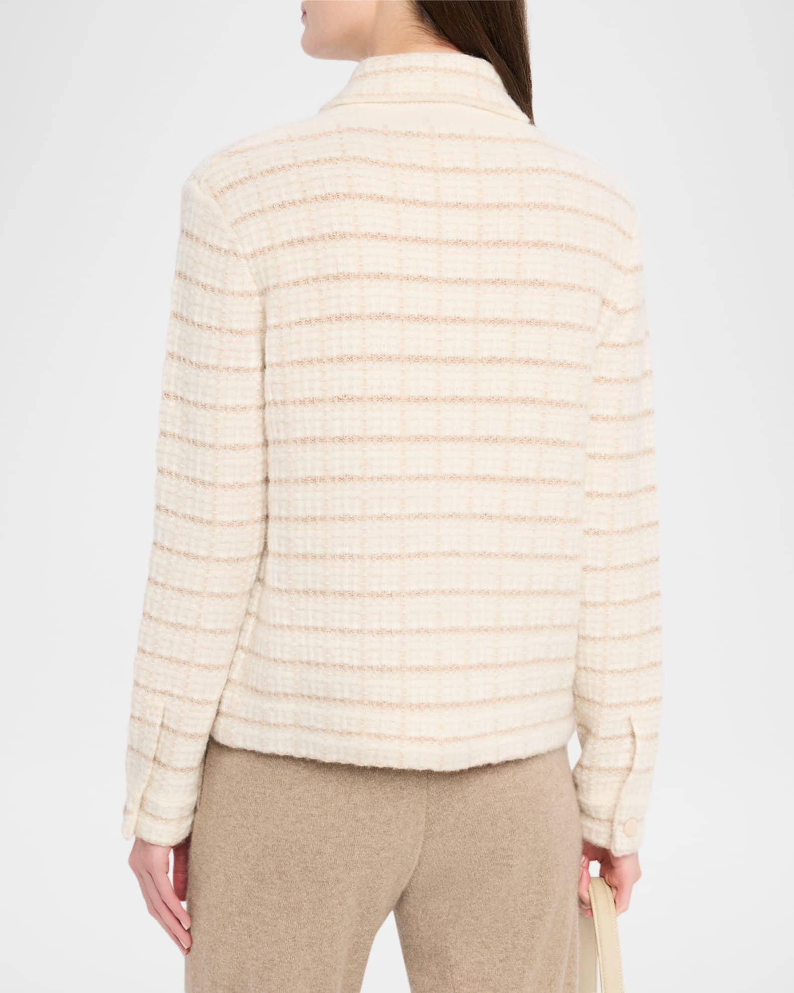 Button-Down Boxy Grid Jacket Product Image