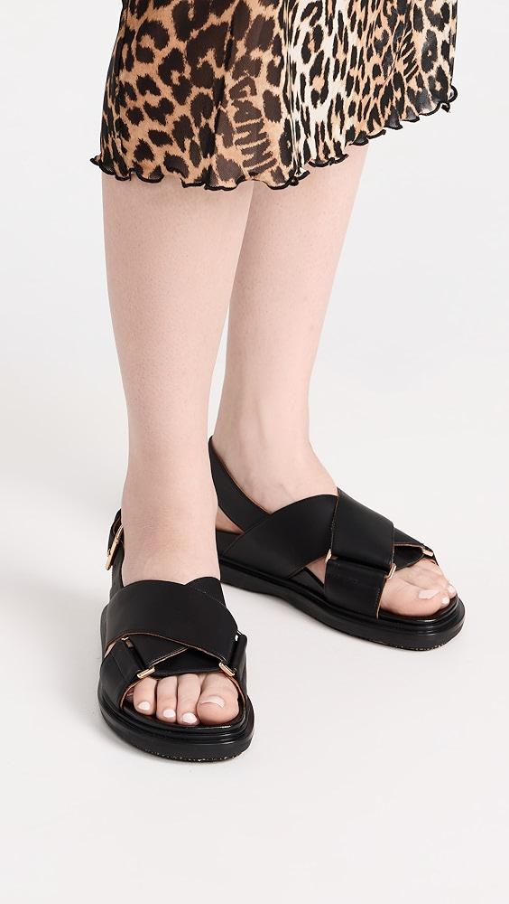 Marni Fussbett Crisscross Sandals | Shopbop Product Image