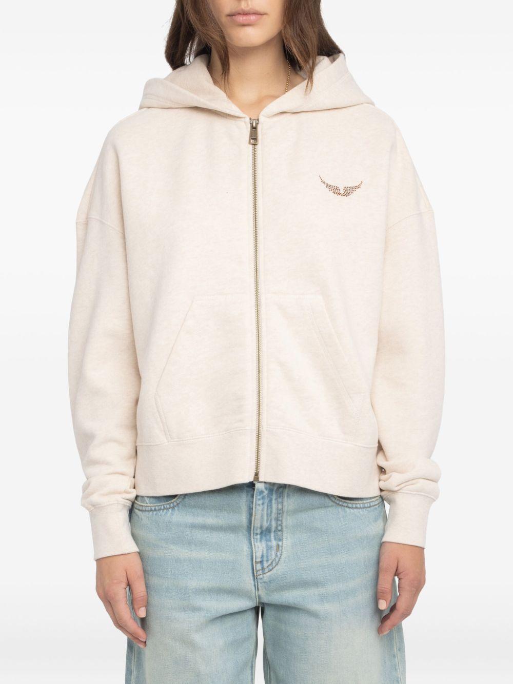 zip-front hoodie Product Image