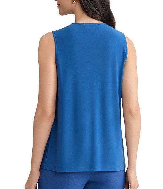 Kasper Knot Neck Sleeveless Top Product Image