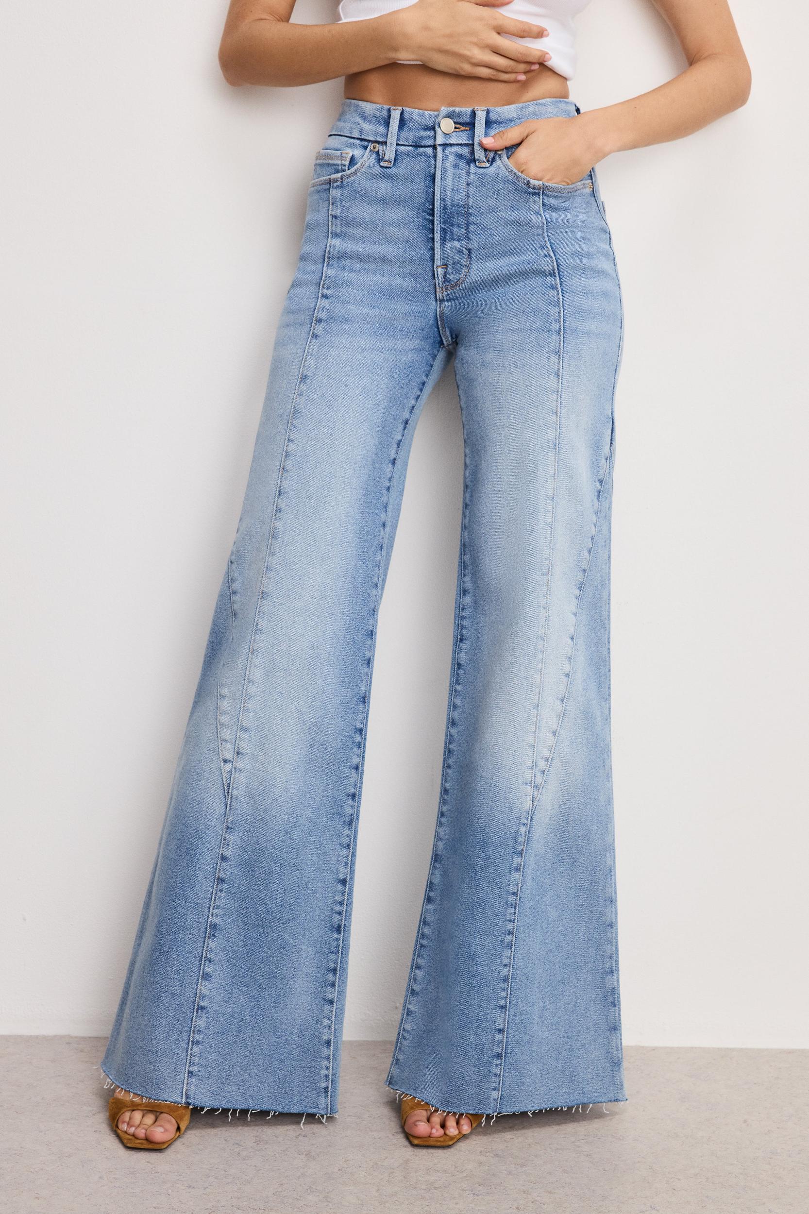 GOOD WAIST PALAZZO JEANS | INDIGO957 Product Image