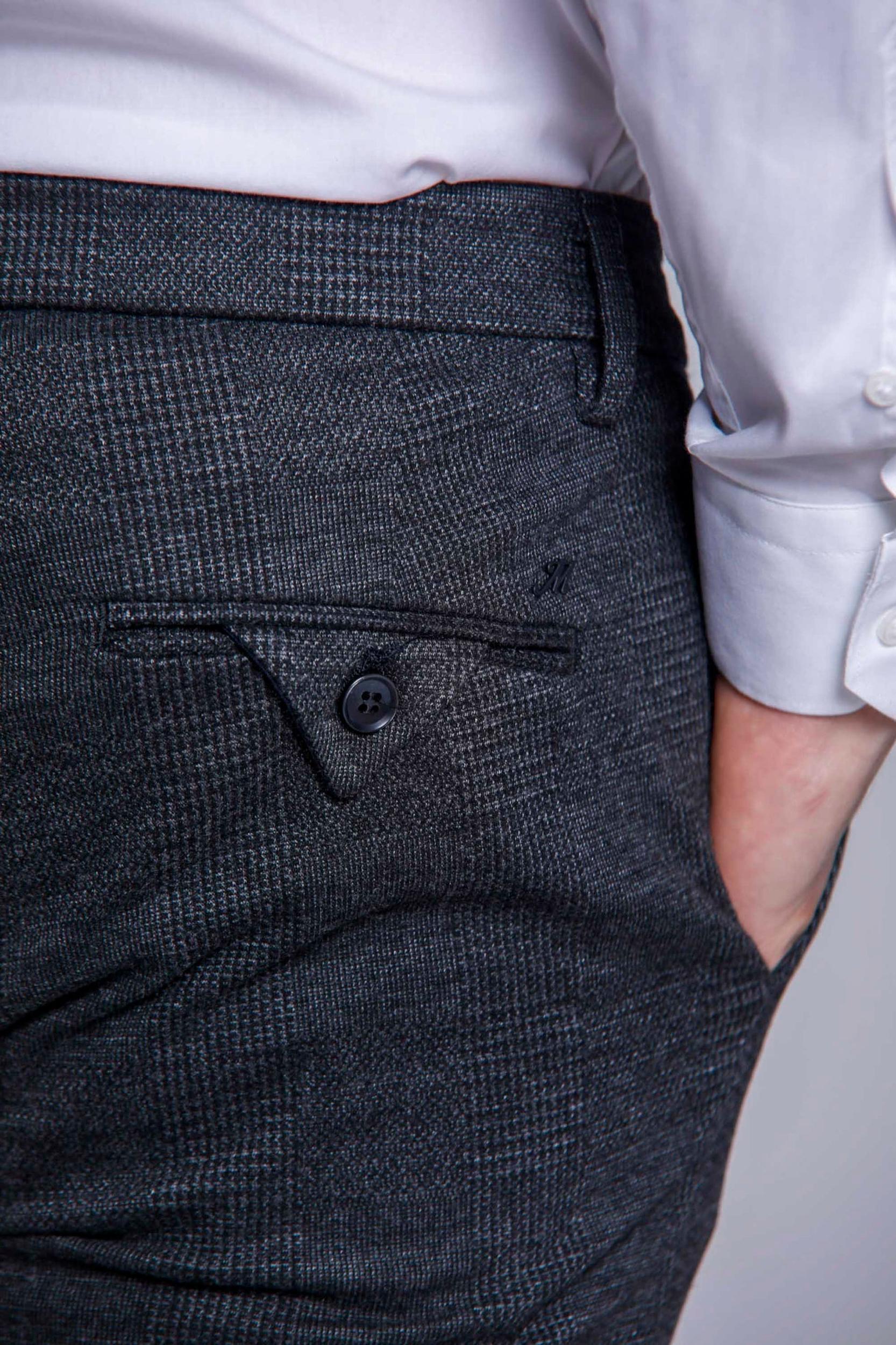 Masons Torino Man Slim Fit Chino Pants with Wales Pattern Product Image