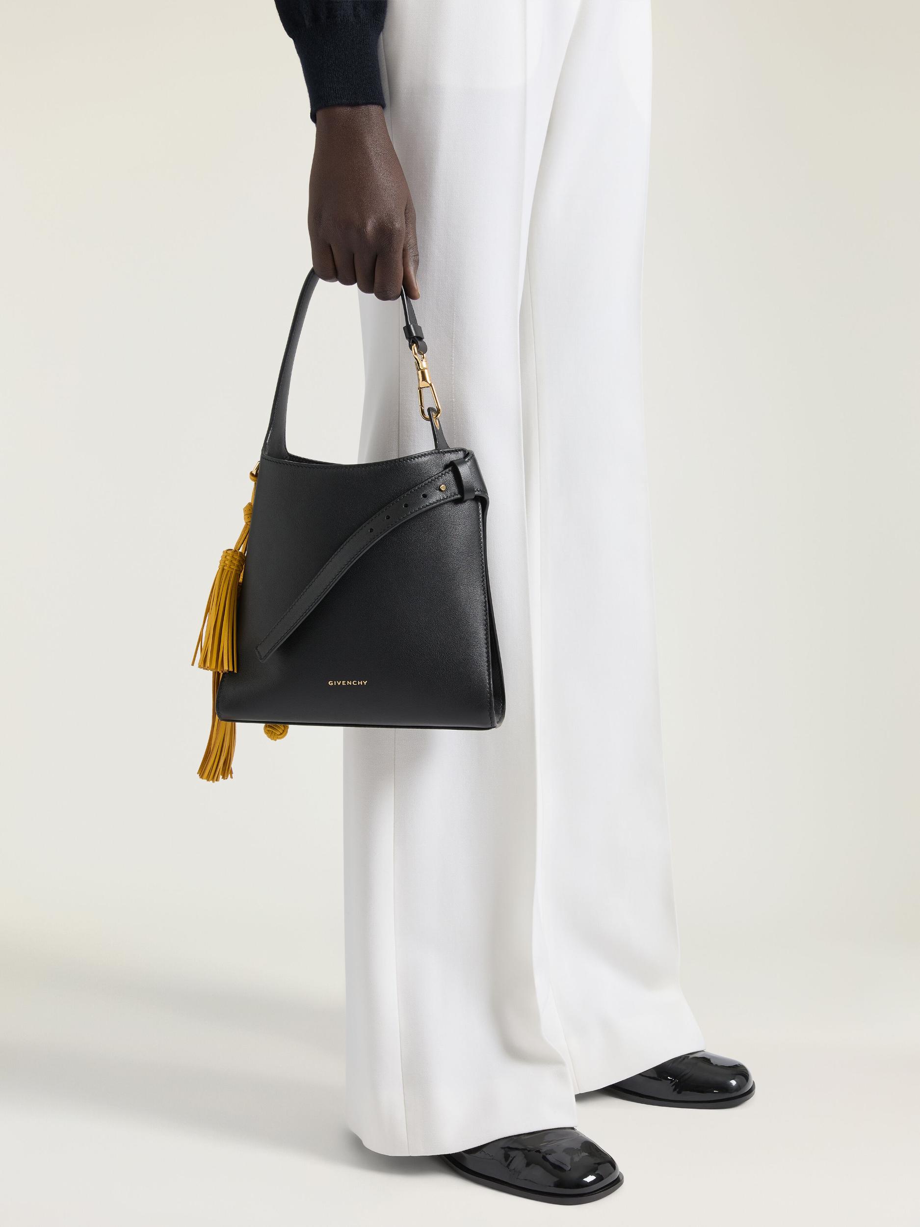 Mini Belted Hobo bag in leather Product Image