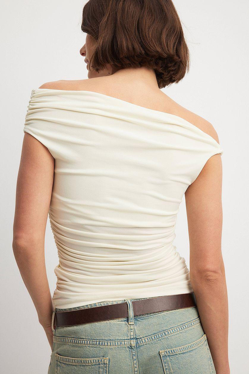 Twist Off Shoulder Top Product Image