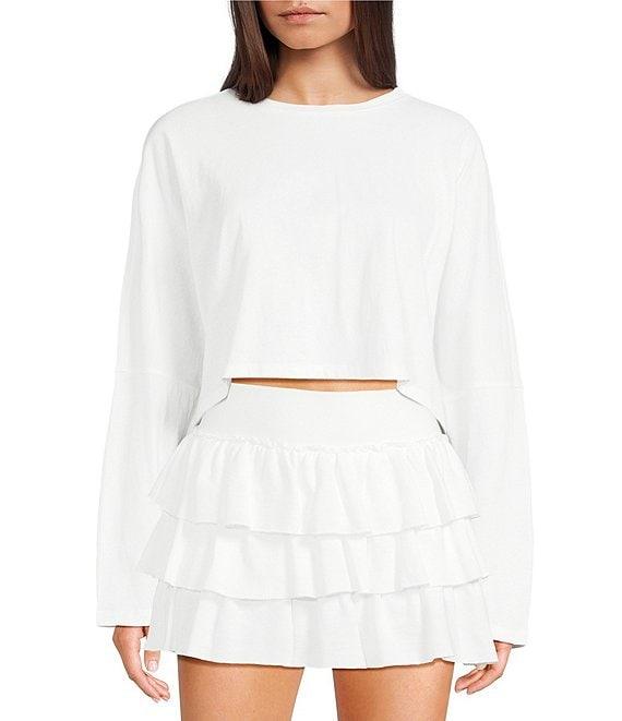 GB Cropped Coordinating Batwing T-Shirt Product Image