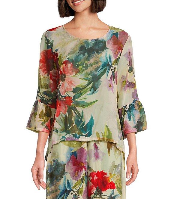 Bryn Walker Osca Viscose Satin Wide Leg Pull-On Pants Product Image