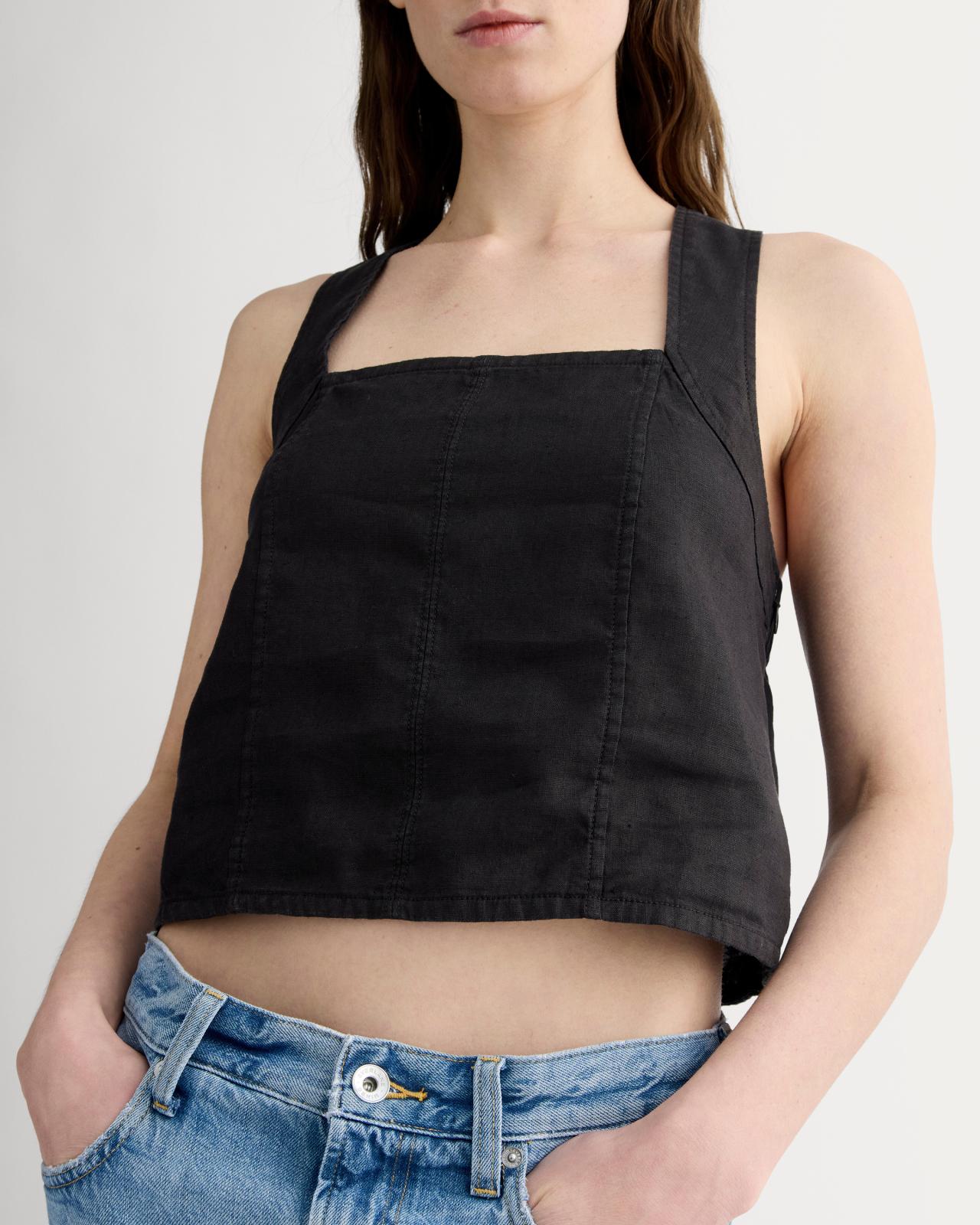Womens Crossback Tank in Linen by Everlane Product Image
