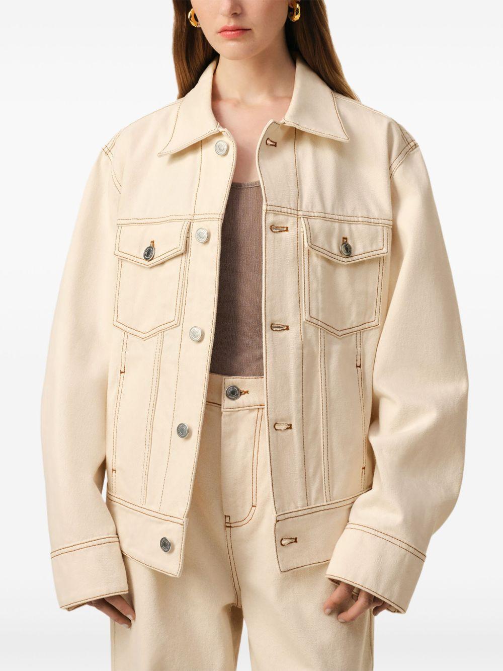cotton trucker jacket Product Image