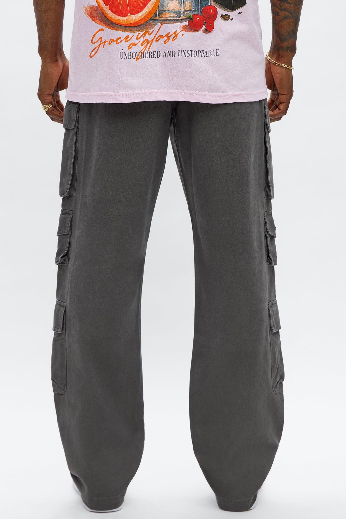 Straight Void Runner Cargo Pants - Charcoal Male Product Image