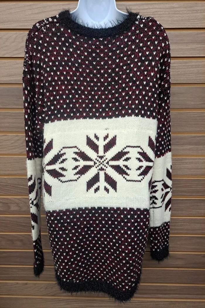 Snowflakes Pattern Sweater Product Image