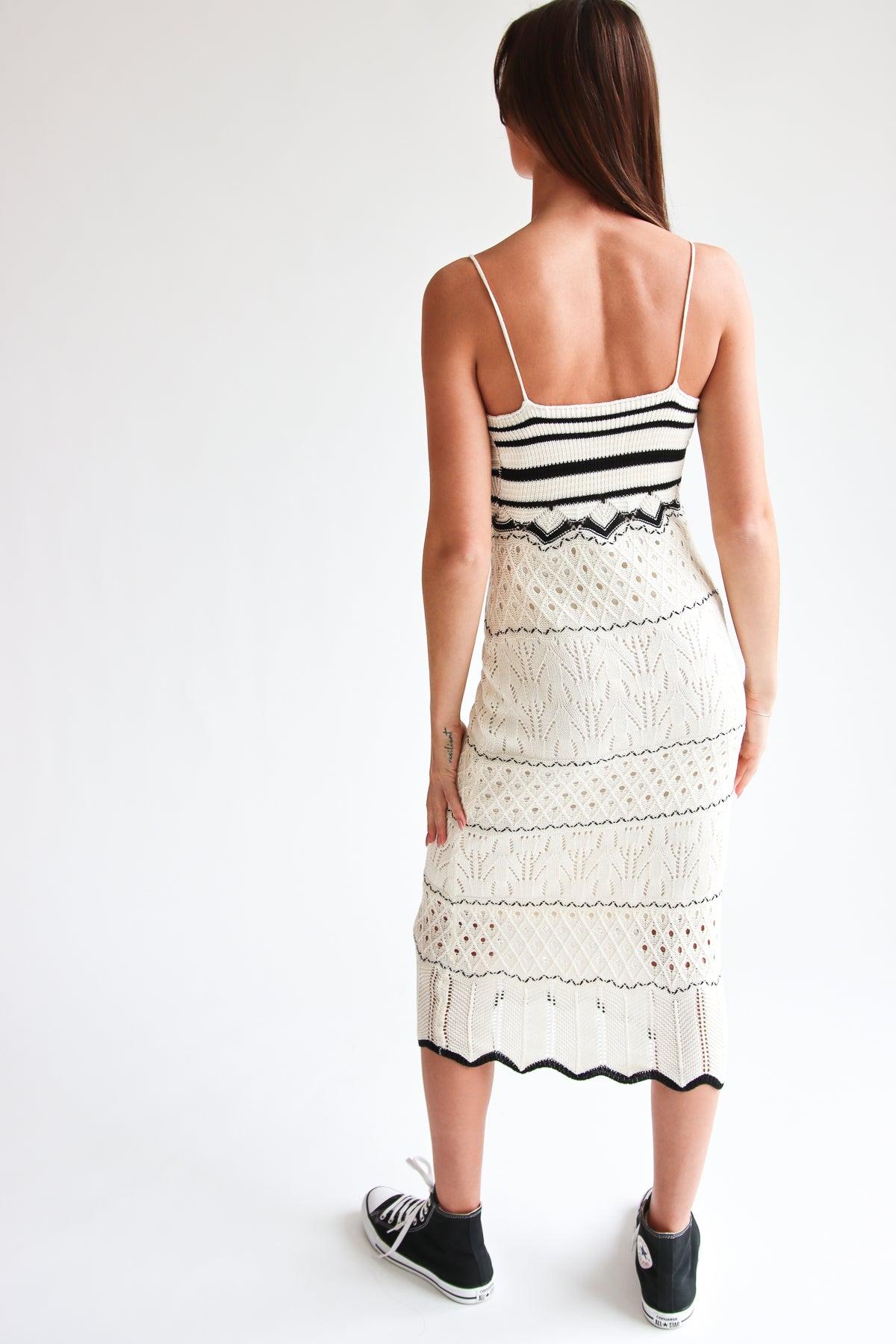 Open Knit Midi Dress Product Image