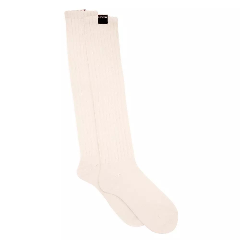 Unisex LECHERY® Scrunch Slouchy Socks, Women's, Beige Product Image