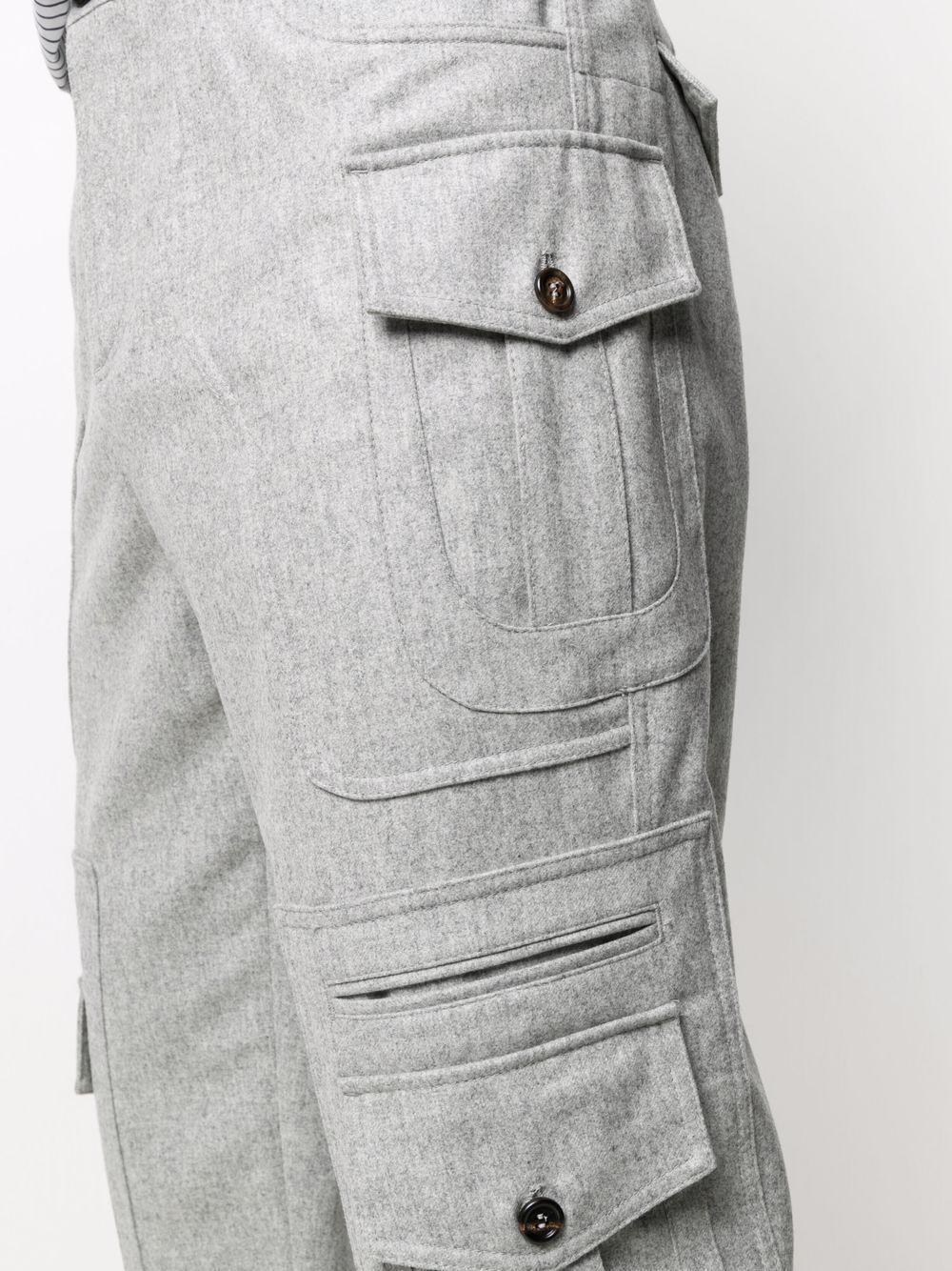 panelled straight-leg cargo trousers Product Image