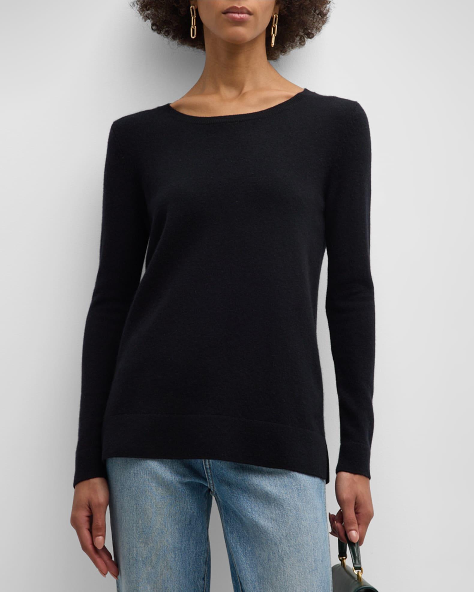 Cashmere Basic Crewneck Top Product Image