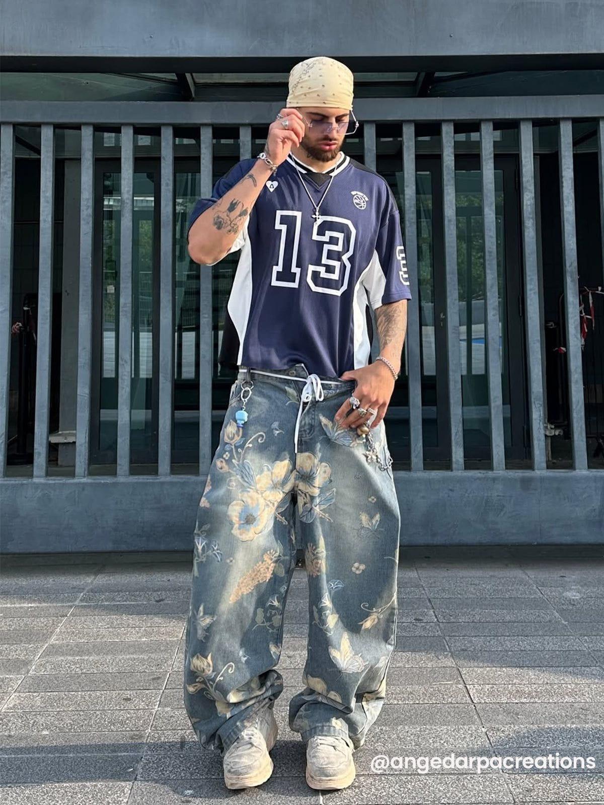 Aelfric Eden Floral Baggy Jeans Product Image