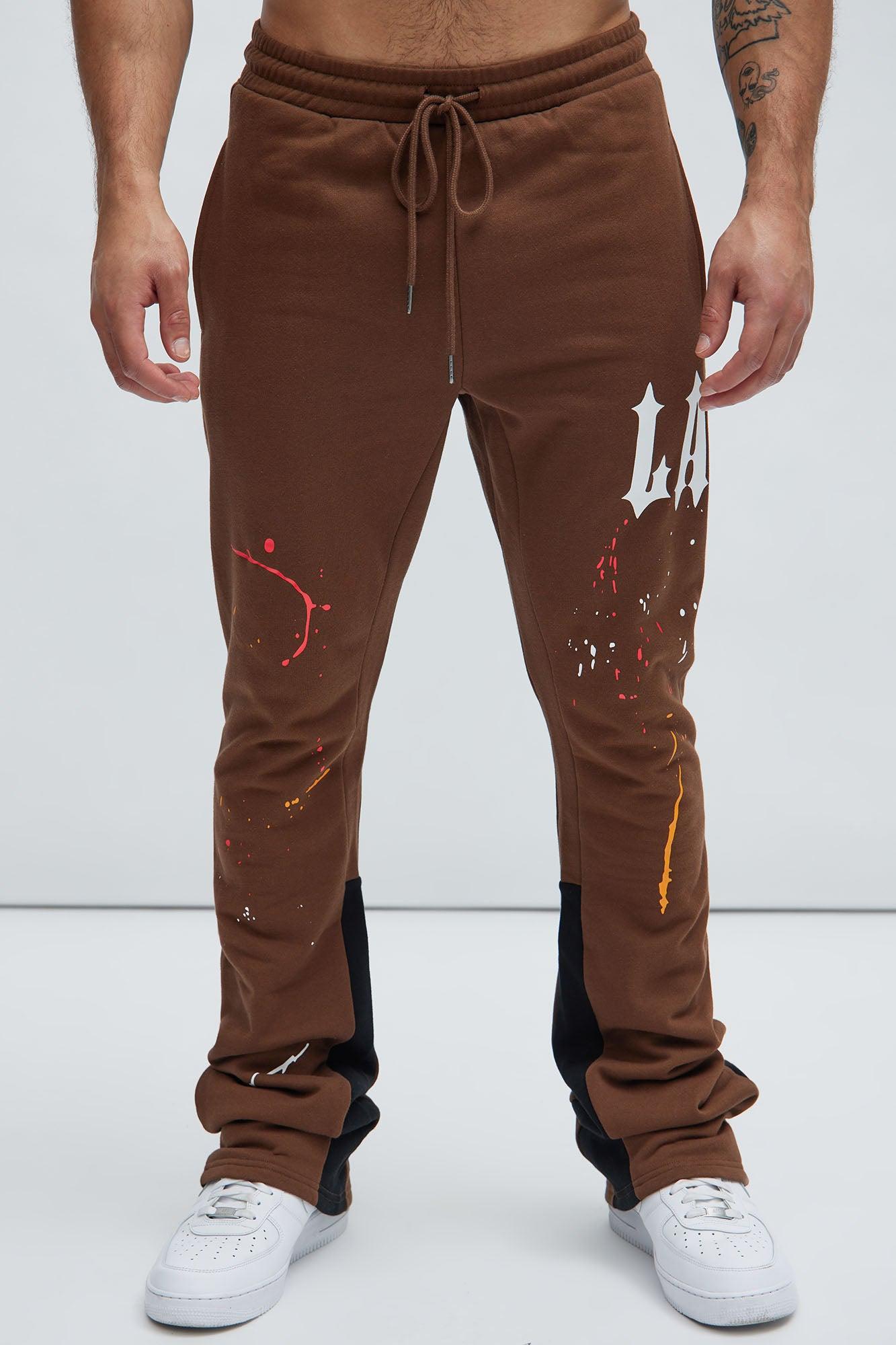 LA Scrap Art Sweatpant - Brown Product Image