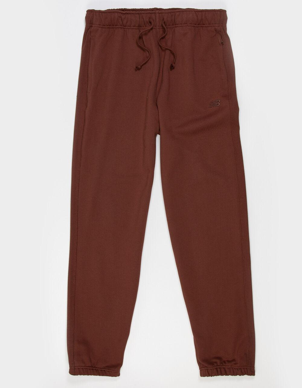 NEW BALANCE Athletics Mens French Terry Joggers - BROWN Product Image