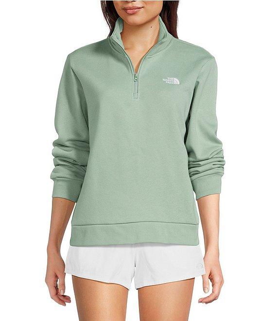 The North Face Evolution Embroidered Logo Mock Neck Quarter Zip Pullover Product Image