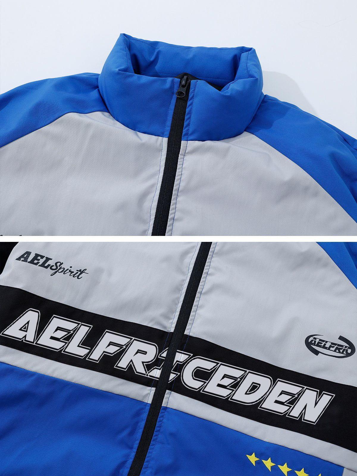 Aelfric Eden Color Block Patchwork Coat Product Image