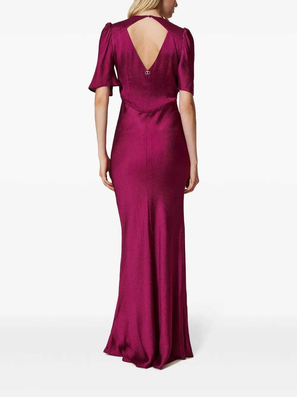 hammered satin dress Product Image
