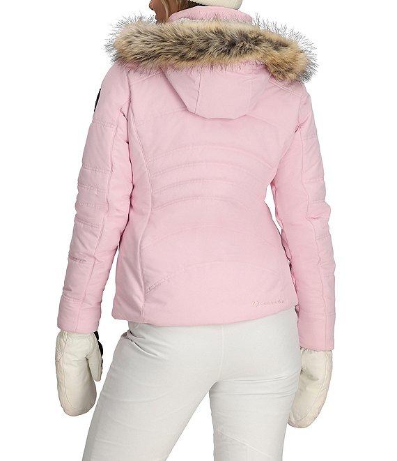 Obermeyer Tuscany II Insulated Long Sleeve Faux Fur Trim Hooded Puffer Ski Jacket Product Image