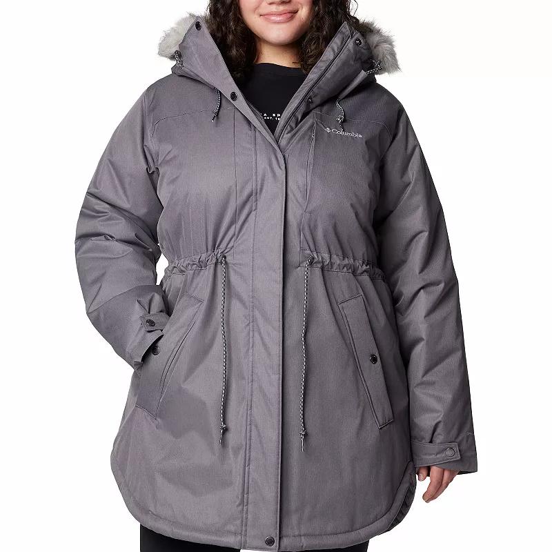 Plus Size Columbia Suttle Mountain™ II Mid Insulated Jacket, Women's, Size: 3XL, Stone Green Product Image