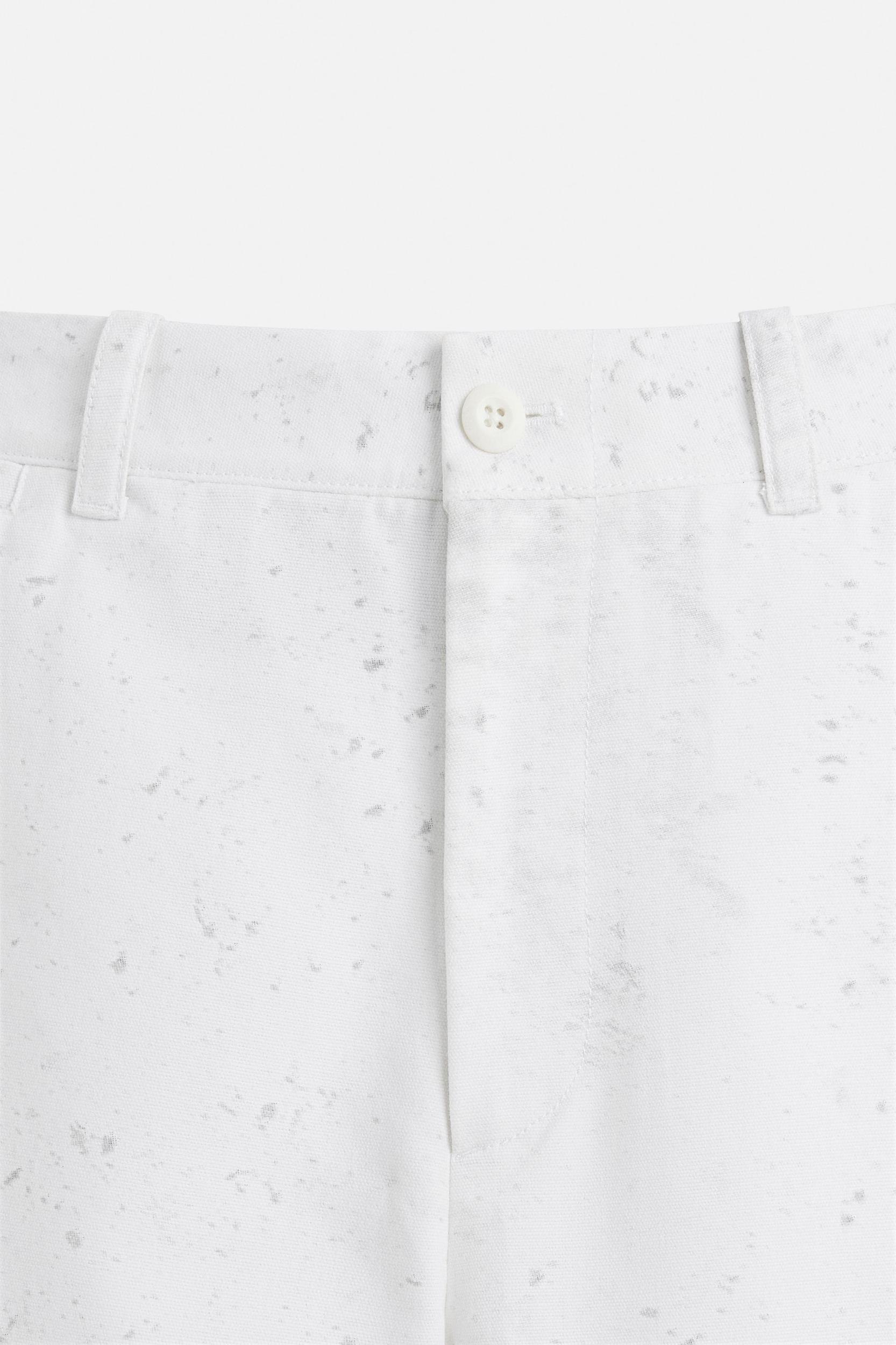 WIDE FIT ABSTRACT PRINT PANTS Product Image