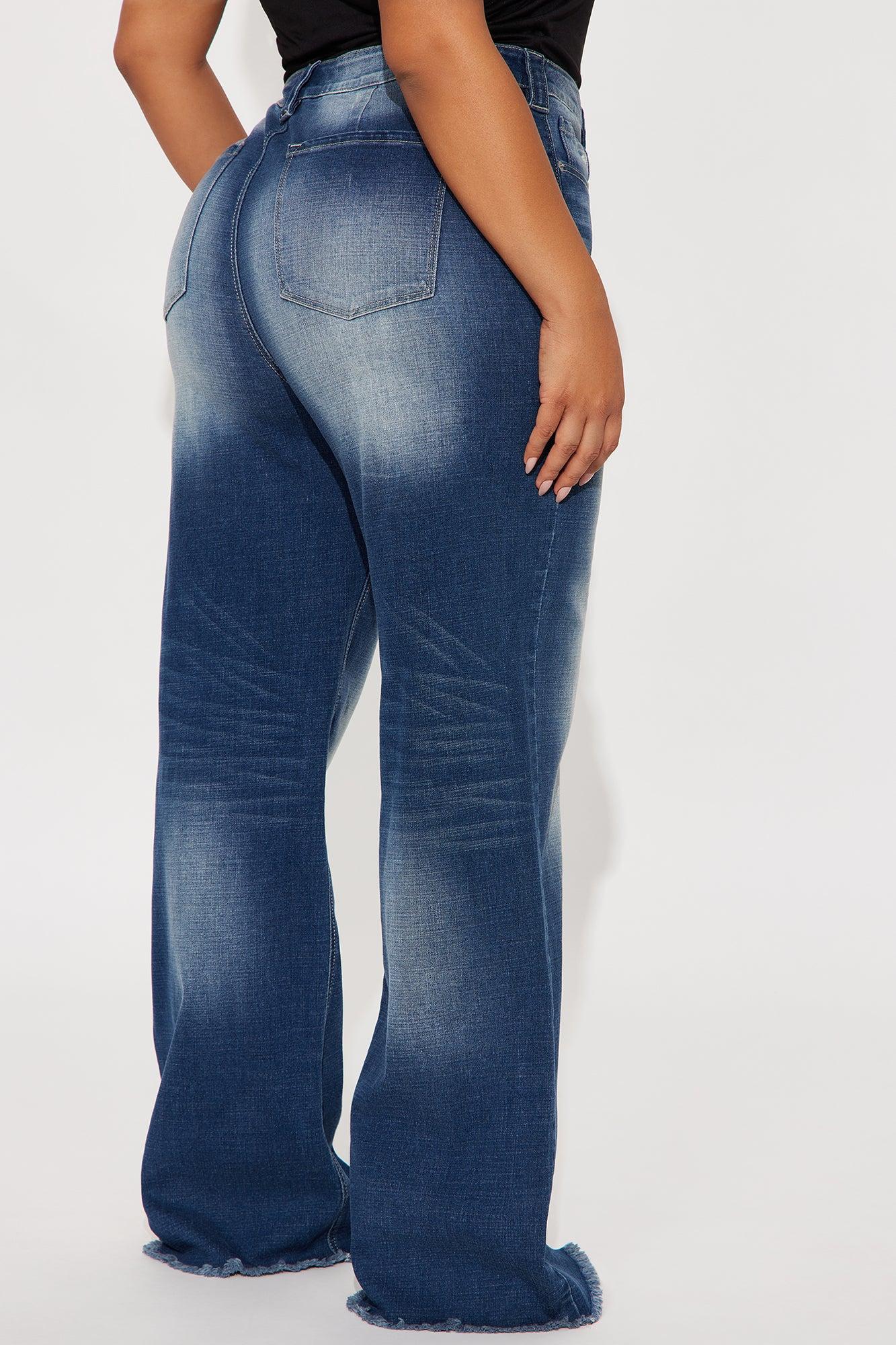 Coldwater Canyon Stretch Wide Leg Jeans - Dark Wash Female Product Image