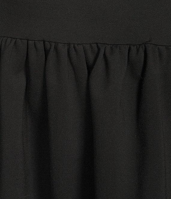 Skies Are Blue Square Neck Sleeveless Tiered Drop Waist Mini Dress Product Image