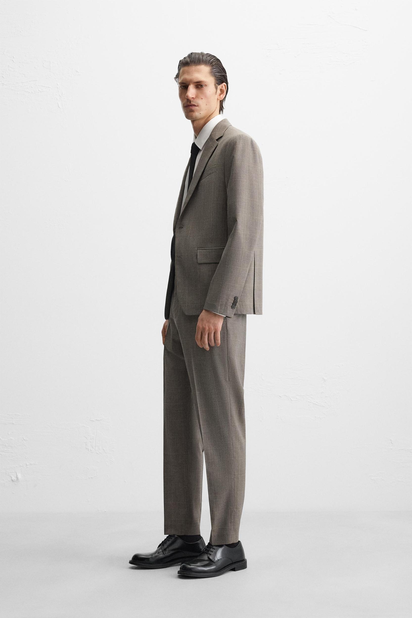 PLAID SUIT PANTS Product Image